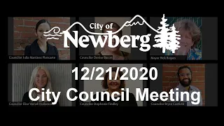 Newberg City Council Meeting December 21, 2020
