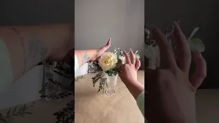 Wedding flower arrangement in a glass/Свадебная композиция в бокале, цветочные идеи оформления