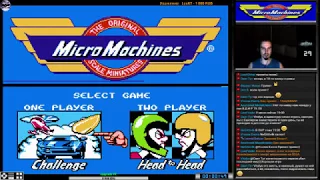 Micro Machines прохождение 100% | Игра на (Dendy, Nes, Famicom, 8 bit) 1991. Live cтрим HD [RUS]