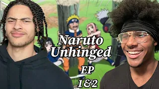 NARUTO UNHINGED IS HILARIOUS!| Naruto Unhinged EP 1&2 Reaction W/@CalebKetchum