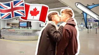 MEETING MY BOYFRIEND FOR THE FIRST TIME IN THE AIRPORT! Internet relationships meeting!