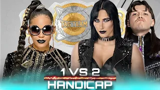 WWE 2K23 - 1 on 2 Handicap Match - Bianca Belair VS Dominik Mysterio + Rhea Ripley | WWE