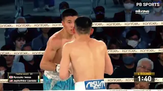 Pinoy na Hinangaan sa korea! Beteranong japanese boxer di umubra sa diskarte