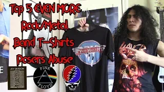 Top 5 EVEN MORE Metal/Rock Band T-shirts Posers Wear