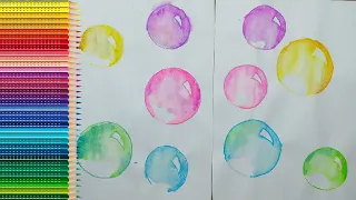 Как нарисовать МЫЛЬНЫЕ ПУЗЫРИ? / How to draw SOAP BUBBLES