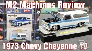 M2 Machines 1973 Chevy Cheyenne 10 with Camper Shell (Blue & White) Review
