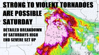 Violent tornadoes are possible Saturday.. Outbreak of severe storms over the weekend. Detailed info!