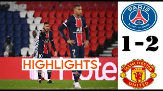 PSG vs Manchester United 1-2 Goals and Math Highlights