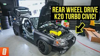 Building a Rear Wheel Drive, K20 Turbocharged Honda Civic EK Hatchback Race Car- Reassembly Part 8