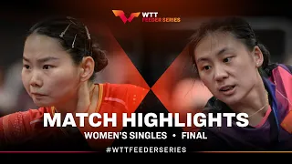 He Zhuojia vs Chen Yi | WS Final | WTT Feeder Olomouc 2023