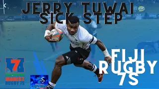 JERRY TUWAI sick step after no look pass from Kalione Nasoko | Fiji Bitter Marist Rugby 7s Cup Final