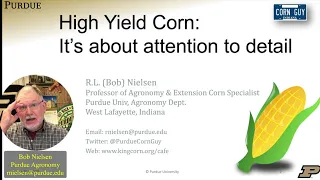 High Yield Corn: It's About Attention to Detail!