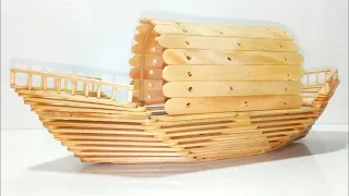 DIY! USEFUL DIY IDEAS Make an Elastic Band Paddle Boat ||  How to make a boat with ice cream