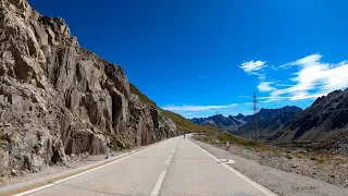 Driving the Nufenen Pass, Switzerland