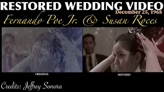 RESTORED WEDDING VIDEO | FPJ & SUSAN ROCES | INCREDIBLE RESTORATION FROM DECEMBER 25, 1968 VIDEO
