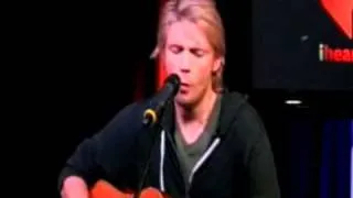 Nick Carter ''Just One Kiss'' Acustic in Radio Q102 4/02/12