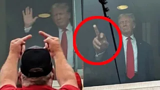 Did Trump just show his middle finger to BOO’ing Football fans at IOWA game?! THIS IS UNREAL!😲