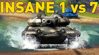 INSANE 1 vs 7 IN VZ. 55 - World of Tanks