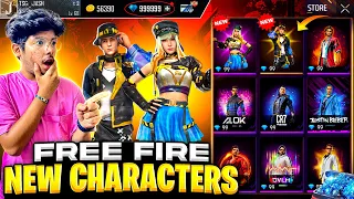 Free Fire New Characters In New Year Event😍I Bought Everything In 9999 Diamonds💎 -Garena Free Fire