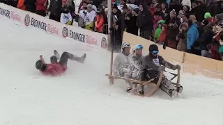 Hornschlittenrennen in Garmisch-Partenkirchen