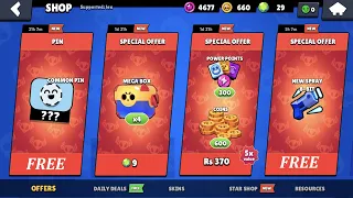 Brawl Star Monday Shop deals Amazing Cheap Mega Boxes | ROBOT FACTORY GIFTS!🎁 #brawlstars #brawlpass