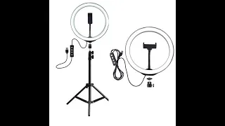 HOW TO ASSEMBLE  INSTALL RING LIGHT ON TRIPOD STAND WITH PHONE HOLDER