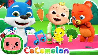 Yes Yes Vegetables + Old Macdonald Fun Dance! 🎶| Dance Party | CoComelon Nursery Rhymes & Kids Songs