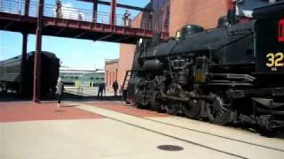 Steamtown 3254 Backing onto the turntable