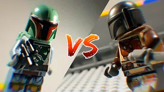 The Mandalorian V.S Boba fett LEGO Star wars Stopmotion