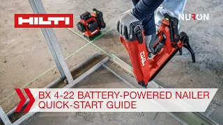 Hilti Nuron BX 4-22 Battery-Powered Nailer - Quick-Start Guide