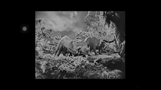 The lost world (1925) | allosaurus vs triceratops