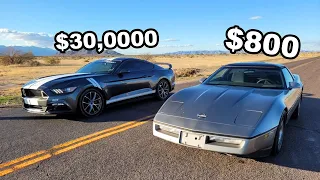 $30,000 Mustang VS $800 Corvette