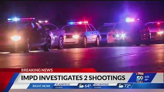 IMPD investigates 2 shootings