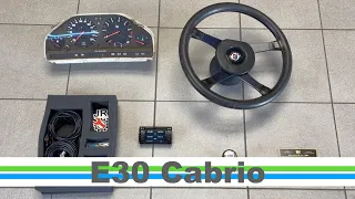 Cabrio 9 - ALPINA B6 Tacho, JR Parts Zusatzinstrumente, Lenkrad, Schaltknauf für BMW E30