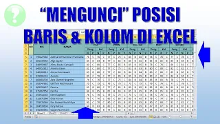 Cara Mengunci Baris dan Kolom di Excel