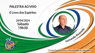 O Livro dos Espíritos - Palestra ao vivo com Fernando Rosendo - às 19h30 de 20/04/2024