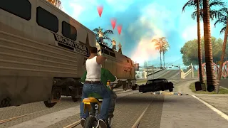 Wrong Side Of The Tracks, but Big Smoke rides the bike