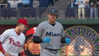 Philadelphia Phillies vs Miami Marlins - MLB Today 4/12/23 Full Game Highlights - MLB The Show 23