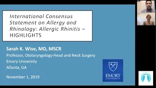 International Consensus Statement on Allergy and Rhinology: Allergic Rhinitis