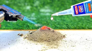 Mix Super Glue With Sand And Fire And Then Watch The Magic