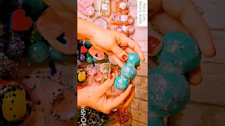 ~Art ASMR~ Super Crunchy Glitter Bombs #claycracking + Fly Colors #relax #positivevibes #satisfying