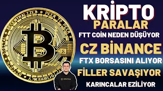 CZ BİNANCE FTX BORSASINI ALIYOR/BNBCOİN/FTTCOİN/BİTCOİN ANALİZ