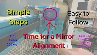 Thunder Laser Co2 Mirror alignment process. Do not attempt if don’t fully understand your machine!