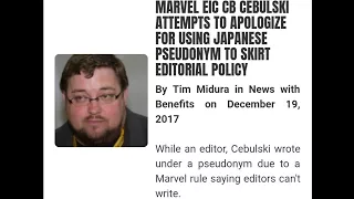 Marvel Editor-In-Chief C.B. Cebulski Didn't Have to Apologize For This BS, But Now That He HAS...