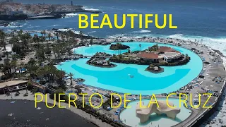 Puerto De La Cruz Tenerife Spain 2022 🇪🇸 City & Beach Walk [4K UHD]