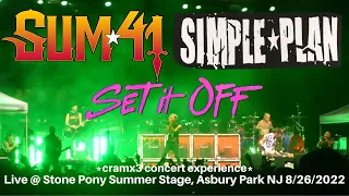 Sum 41, Simple Plan, & Set It Off LIVE @ Sold Out Stone Pony Summer Stage Asbury Park NJ 8/26/2022