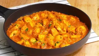 Pechugas de pollo al curry con leche de coco