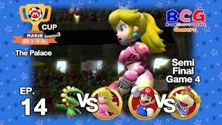 Mario Strikers Charged SS3 Cup EP 14 Semi Final-G4 Piranha VS Peach , Mario VS Bowser Jr.