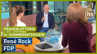 hr-Sommerinterview: Fragenlotterie mit René Rock (FDP) | hessenschau