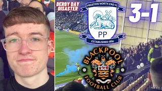 PYROS, POLICE & DERBY DAY DISASTER! PRESTON 3-1 BLACKPOOL